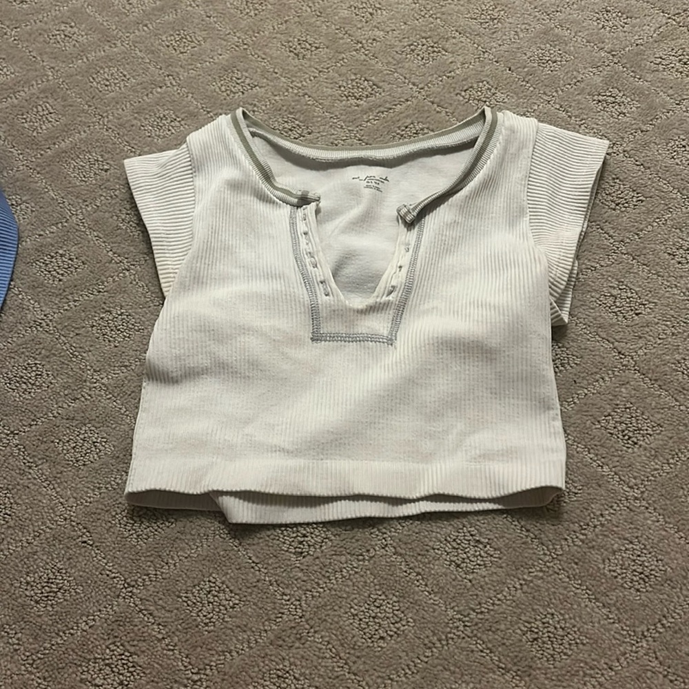 Out From Under Go For Gold Seamless Top, XS/S Ivory
